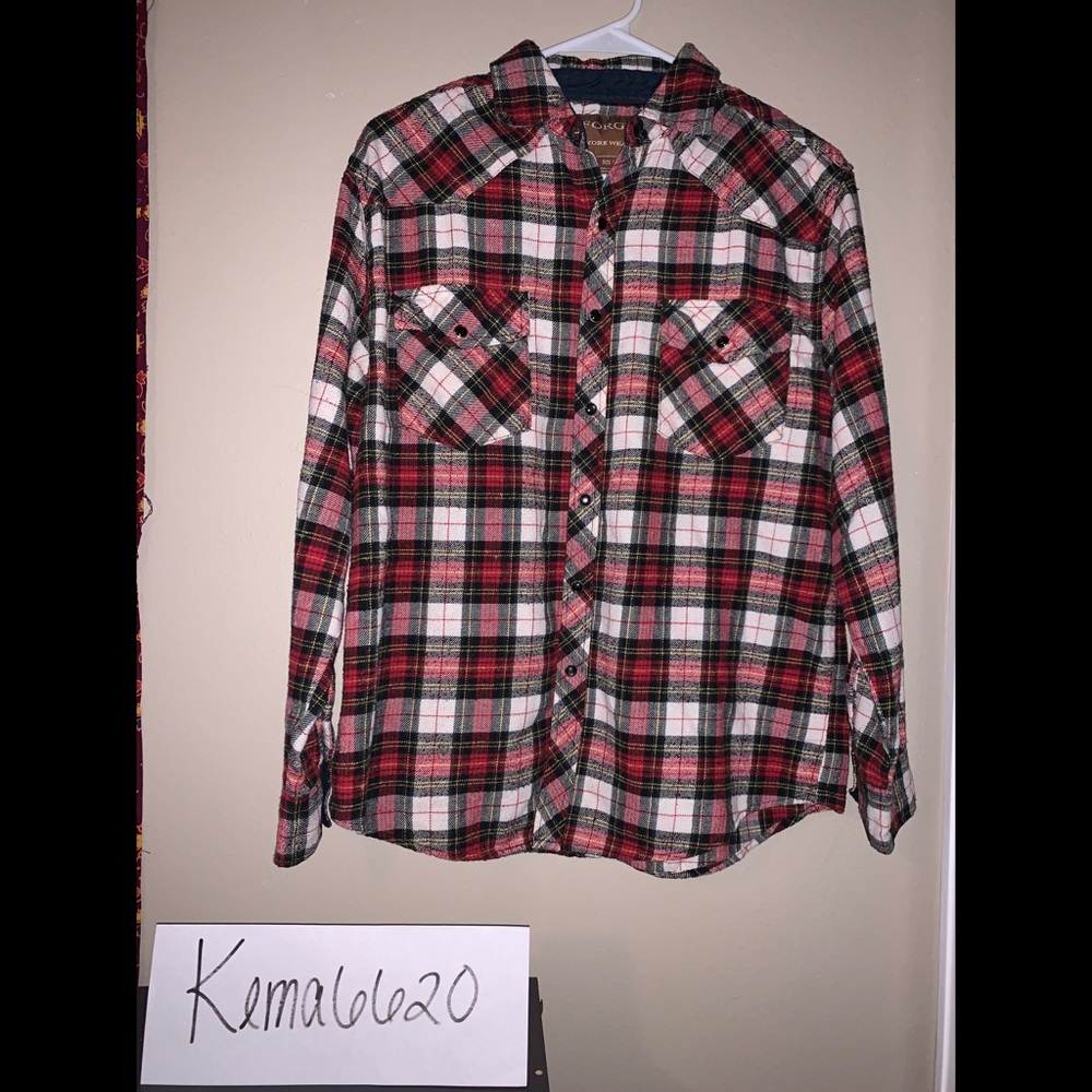 Plaid Long Sleeve Button Down